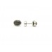 Handmade Women Stud Earrings 925 Sterling Silver Black Star Cabochon Stones - 24
